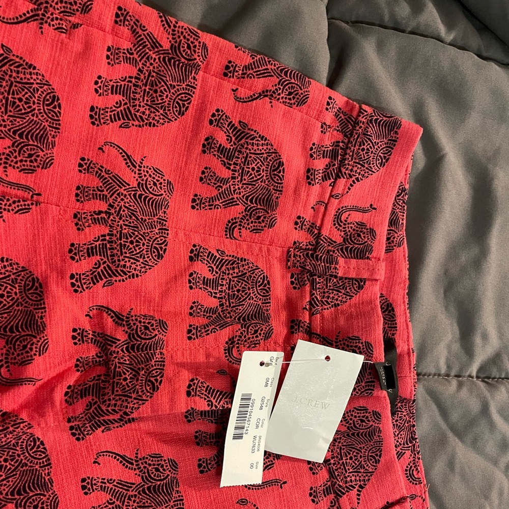 J crew elephant print shorts
